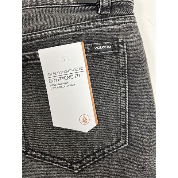 NWT Volcom black jean shorts. Size 27 - Picture 5 of 5